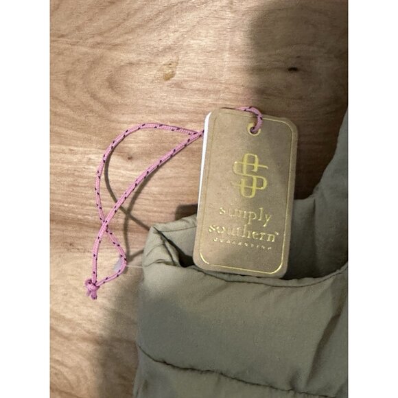 NWT SIMPLY SOUTHERN PUFFY FULL ZIP VEST JACKET XL / XXL - Picture 3 of 11